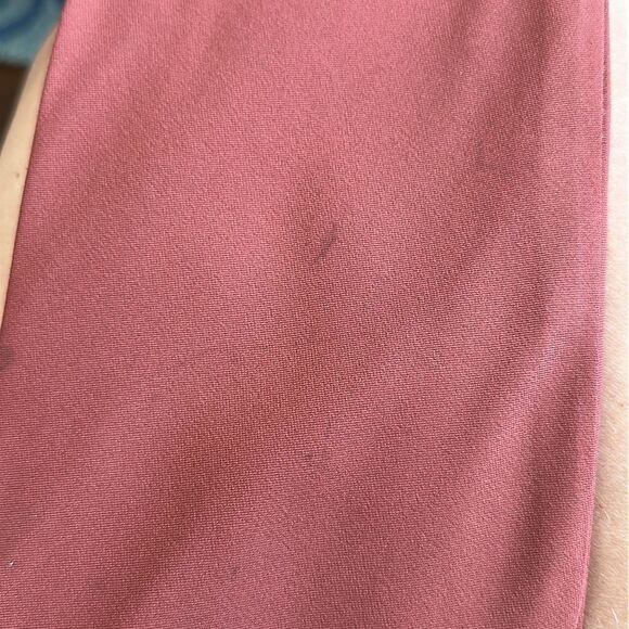 Vintage Burnt Orange/ Rust Double Layer Polyester Long Scarf - Picture 5 of 6